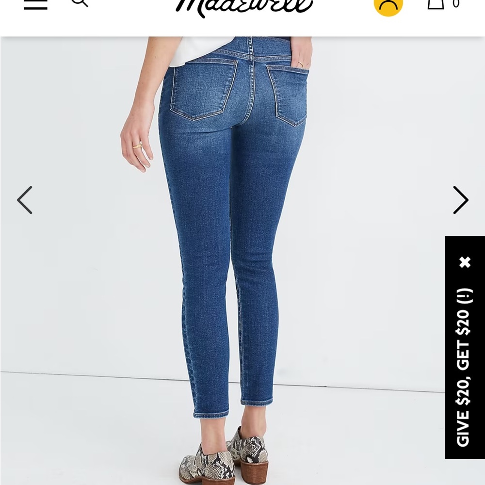 Madewell Maternity Skinny Crop Jeans- Size 29